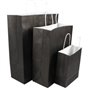 Paper carrying Bags Black 180x80x220mm - Horecavoordeel.com