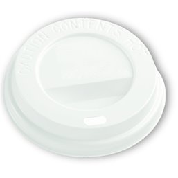 Deksels Wit voor Koffiebekers To Go 8-9oz Ø 80mm Horecavoordeel.com