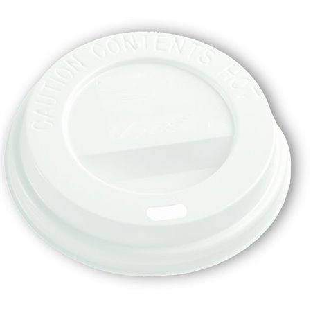 Deksels Wit voor Koffiebekers To Go 8-9oz Ø 80mm Horecavoordeel.com