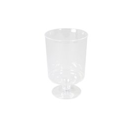 Plastic Wineglass Transparent 150cc - Horecavoordeel.com