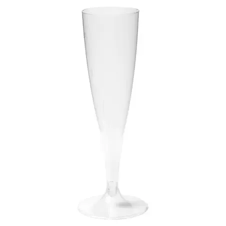 Champagne flute on separate foot 100cc - Horecavoordeel.com