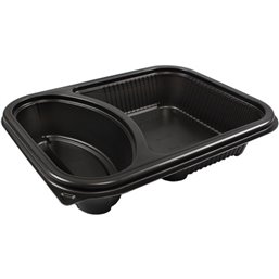 Meal tray Hot Deli Deluxe 2 compartments 600cc - Horecavoordeel.com