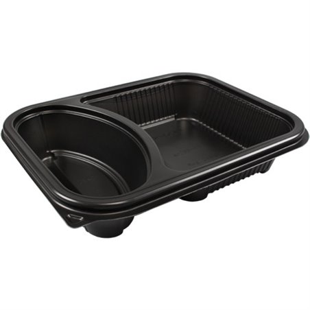 Meal tray Hot Deli Deluxe 2 compartments 600cc - Horecavoordeel.com