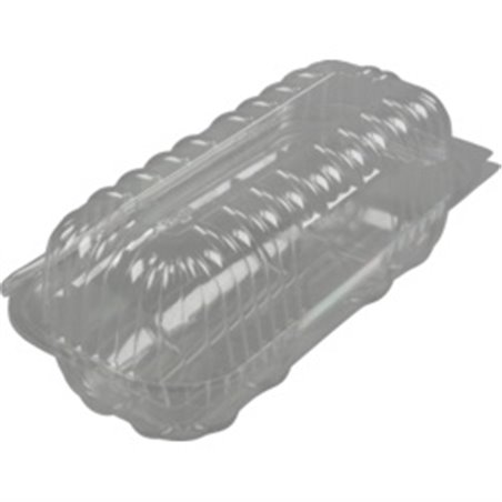 Baguette Packaging Plastic Transparent 180x75x75mm - Horecavoordeel.com