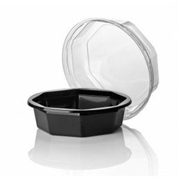 Salad trays octagonal Apet Black - Horecavoordeel.com