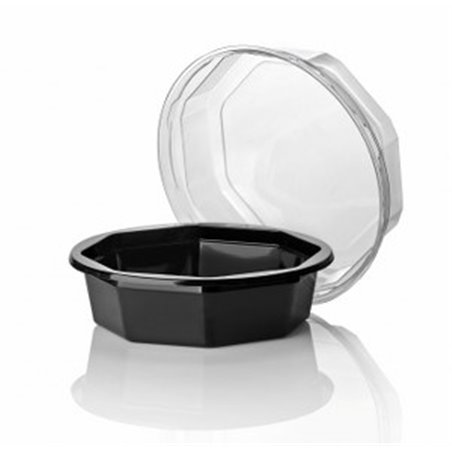 Salad trays octagonal Apet Black - Horecavoordeel.com