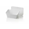 Microwave Meal containers - Bins 173 Series 1000cc Rectangle PP White - Horecavoordeel.com