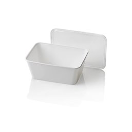 Microwave Meal containers - Bins 173 Series 1000cc Rectangle PP White - Horecavoordeel.com