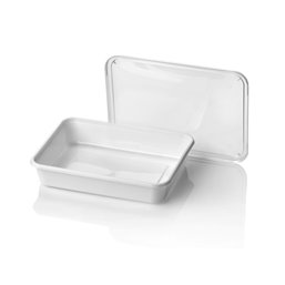 Microwave Meal containers - Bins 182 Series 500cc Rectangle PP White - Horecavoordeel.com