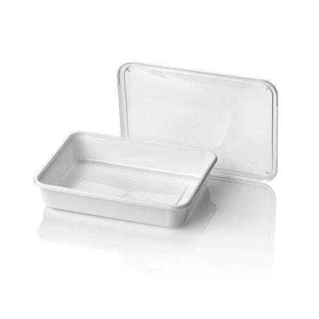 Microwave Meal containers - Bins 182 Series 500cc Rectangle PP White - Horecavoordeel.com