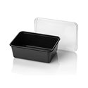 Microwave Meal containers - Bins 182 Series 1000cc Rectangle PP Black - Horecavoordeel.com