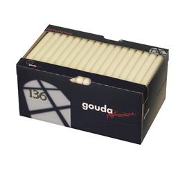 Diner Kaarsen Ivoor Gouda 240 x 22mm Horecavoordeel.com