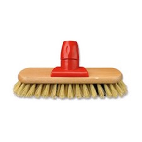 Floor Brush 235mm Wood With Helve Verbinding Union - Horecavoordeel.com