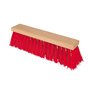 Straatbezem 290mm Rood Nylon Horecavoordeel.com