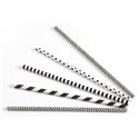 Drinking Straw Paper Black/white Assorted 6mm / 20cm (Small package) - Horecavoordeel.com