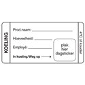 Day labels Refrigerator 35x75mm White - Horecavoordeel.com