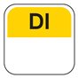 Day labels Tuesday 25x25mm Yellow Removable - Horecavoordeel.com