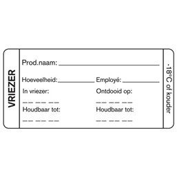 Day labels Freezer Blank 75x35mm - Horecavoordeel.com