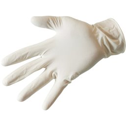 Gloves Latex White powdered Small (Small package) - Horecavoordeel.com