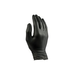 Gloves Nitril Black no powder Medium Pro - Horecavoordeel.com