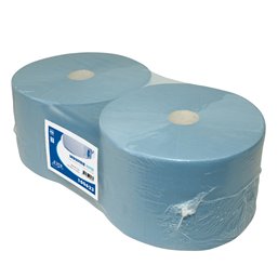 Poetspapier Euro Cellulose 3 Laags Blauw Horecavoordeel.com