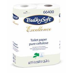 Toilet paper Bulkysoft 150 Sheets 4 Layers White - Horecavoordeel.com