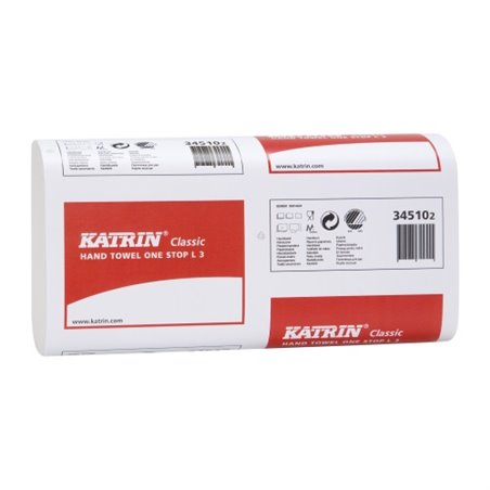 Handdoek Recycled L3 Katrin Inter Gevouwen 3 Laags W-vouw 235 x 340mm Horecavoordeel.com