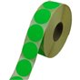 Labels Self adhesive Green Permanent Fluor round 35mm - Horecavoordeel.com