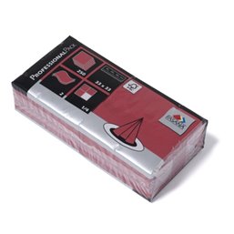 Napkins Bordeaux Red 33x33cm 2 Layers 1-4 fold Fasana - Horecavoordeel.com