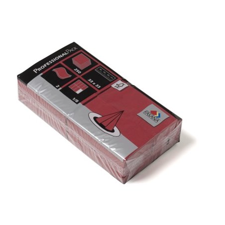 Napkins Bordeaux 33x33cm 2 Layers 1-8 fold - Horecavoordeel.com