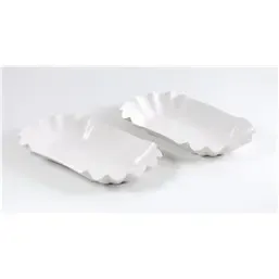 Schulpbakje Karton Wit 190 x 110 x 30mm Horecavoordeel.com