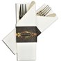 Cutlery napkin white 40x33cm Airlaid - Horecavoordeel.com