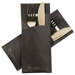 Cutlery bag Cobra Black Pochetto - Horecavoordeel.com