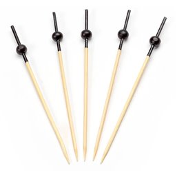 Bamboo Prickers with small Black bulb 100mm - Horecavoordeel.com