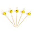 Bamboe Prikkers met Smiley 120mm Horecavoordeel.com