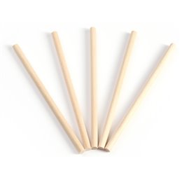 Round Stick Wood (fsc) ø 4,5x110mm - Horecavoordeel.com