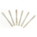 Wooden French fries Forks (fsc) 140mm - Horecavoordeel.com