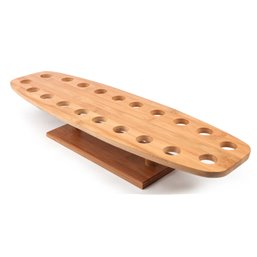 Serving tray bamboo 20 holes 500x150x85mm - Horecavoordeel.com