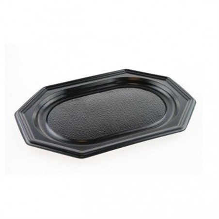 Catering platters - trays octagonal 45cm Pet Black - Horecavoordeel.com