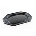 Catering Schalen Achthoekig Pet Zwart 550mm (Klein-verpakking) Horecavoordeel.com