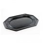 Catering Schalen Achthoekig Pet Zwart 550mm (Klein-verpakking) Horecavoordeel.com