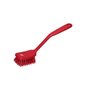 Dish brush With Short Helve Polyester Fiber, Switht, Cloven 270x70x85mm Red - Horecavoordeel.com