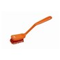 Dishwashing brush Polyester Fiber, Medium 280x60x55mm Orange - Horecavoordeel.com