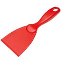 Straight Hand scraper Smal Polypropylene 75x18x210mm Red - Horecavoordeel.com