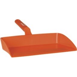 Ergonomic Dustpan Polypropylene 330x295x100mm Orange - Horecavoordeel.com