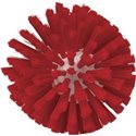 Worm house brush head Polyester Fiber, Medium ø135x130mm Red - Horecavoordeel.com