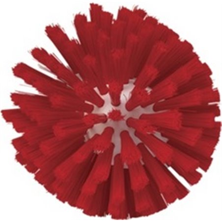 Medium Wormhuisborstelkop Met Polyester Vezels ø135x130mm Rood Horecavoordeel.com