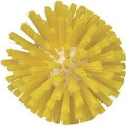 Worm house brush head Polyester Fiber, Medium ø135x130mm Yellow - Horecavoordeel.com