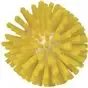 Worm house brush head Polyester Fiber, Medium ø135x130mm Yellow - Horecavoordeel.com