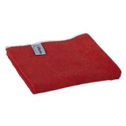 Microvezeldoek Basic 32 80% Polyester En 20% Polyamide 320x320mm Rood Horecavoordeel.com